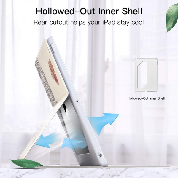 ESR iPad 7. Nesil Illustrator Stand� K�l�f (10.2 in�)-Paris Afternoon