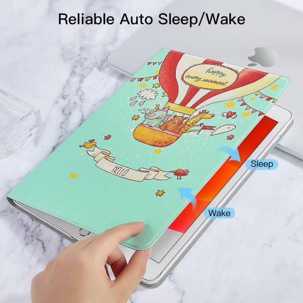 ESR iPad 7. Nesil Illustrator Stand� K�l�f (10.2 in�)-Balloon Buddies