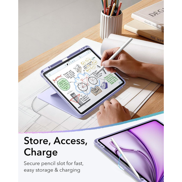 ESR iPad Air M4/M3/M2 Flip K�l�f (2026/2025/2024) 13in�-Purple