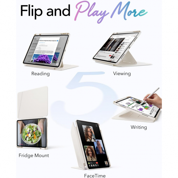 ESR iPad Air M4/M3/M2 Flip K�l�f (2026/2025/2024) 13in�-Starlight