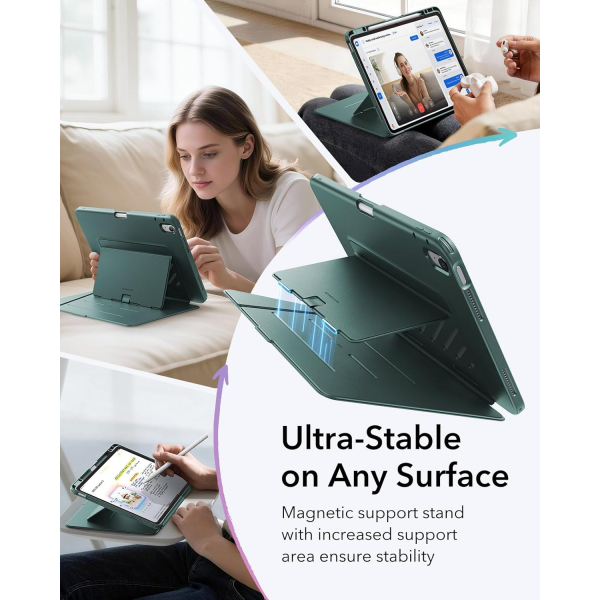 ESR iPad Air M4/M3/M2 Flip K�l�f (2026/2025/2024) 13in�-Green