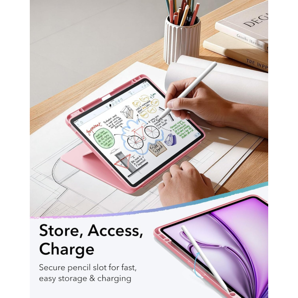 ESR iPad Air M4/M3/M2 Flip K�l�f (2026/2025/2024) 13in�-Pink
