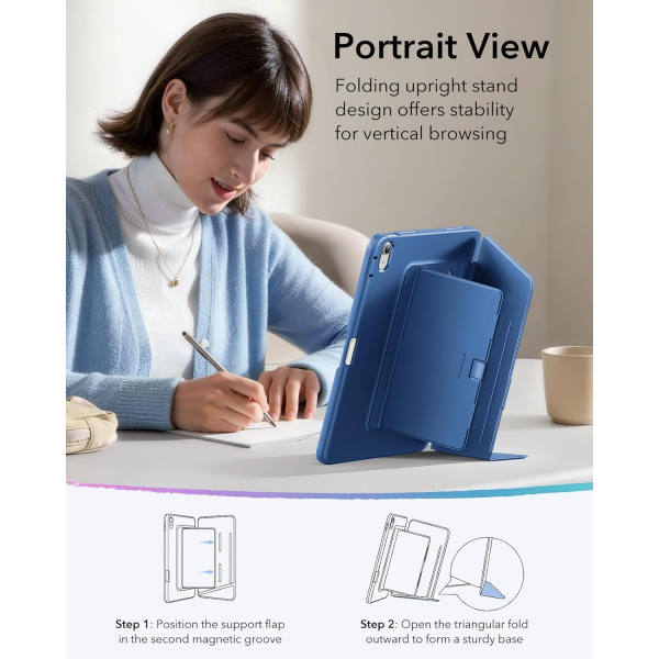 ESR iPad Air M4/M3/M2 Flip K�l�f (2026/2025/2024) 13in�-Blue
