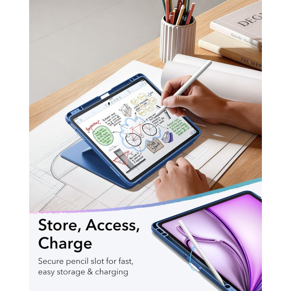 ESR iPad Air M4/M3/M2 Flip K�l�f (2026/2025/2024) 13in�-Blue