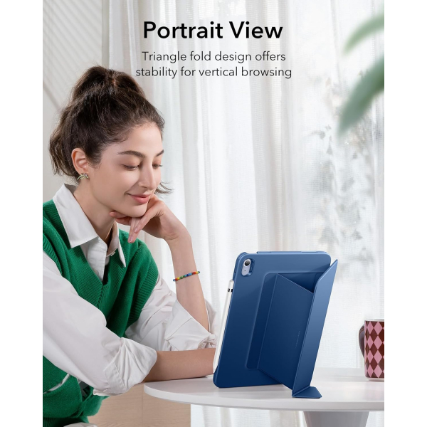 ESR Apple iPad 11.Nesil A16 Flip Klf (11 in)-Navy Blue