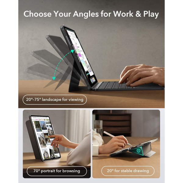 ESR iPad Pro M4/M5 Shift Klavyeli Klf (11 in)
