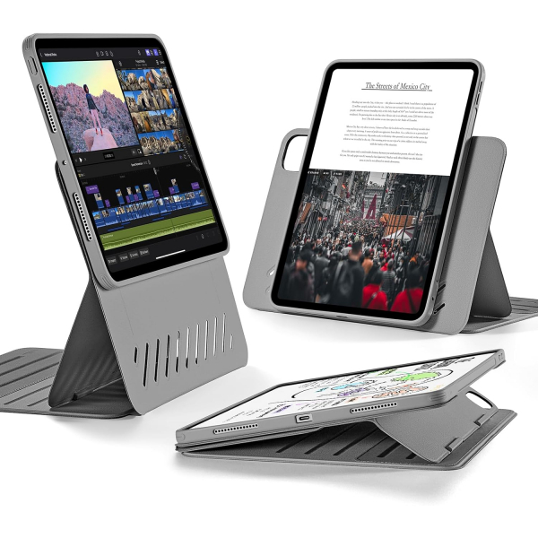 ESR iPad Pro 3/4.Nesil Manyetik Standl Klf(11 in)-Grey