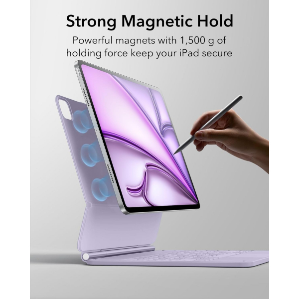 ESR iPad Pro Klavyeli K�l�f(12.9 in�)-Purple