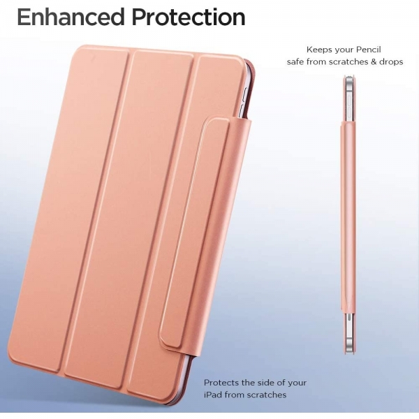 ESR iPad Pro Rebound Manyetik Akıllı Kılıf (12.9 inç)(4. Nesil)-Rose Gold