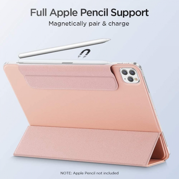 ESR iPad Pro Rebound Manyetik Akll Klf (12.9 in)(4. Nesil)-Rose Gold