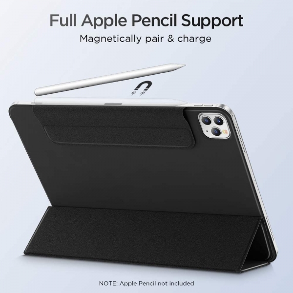 ESR iPad Pro Rebound Manyetik Akll Klf (12.9 in)(4. Nesil)-Black