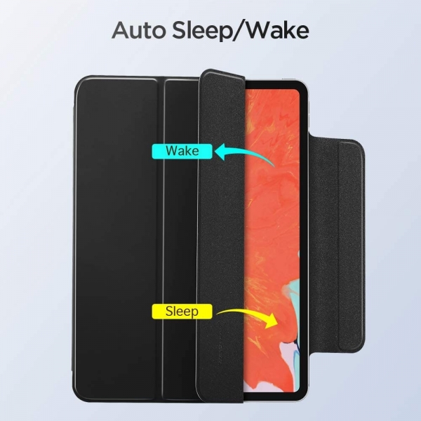 ESR iPad Pro Rebound Manyetik Akll Klf (12.9 in)(4. Nesil)-Black