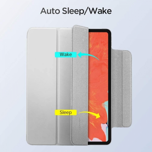 ESR iPad Pro Rebound Manyetik Akll Klf (12.9 in)(4. Nesil)-Gray