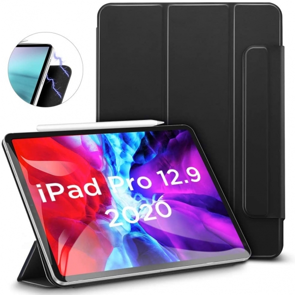 ESR iPad Pro Rebound Manyetik Akll Klf (12.9 in)(4. Nesil)-Black
