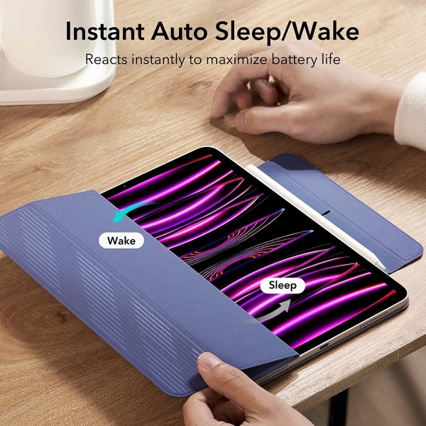 ESR iPad Pro Rebound Manyetik Akll Klf (12.9 in)(4. Nesil)-Lavender