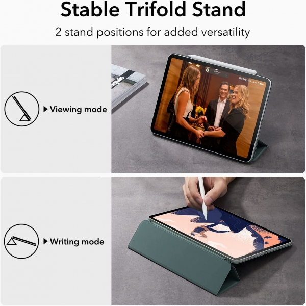 ESR iPad Pro Rebound Manyetik Akll Klf (12.9 in)(4. Nesil)-Forest Green