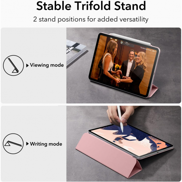ESR iPad Pro Rebound Manyetik Ak�ll� K�l�f (12.9 in�)(4. Nesil)-Pink