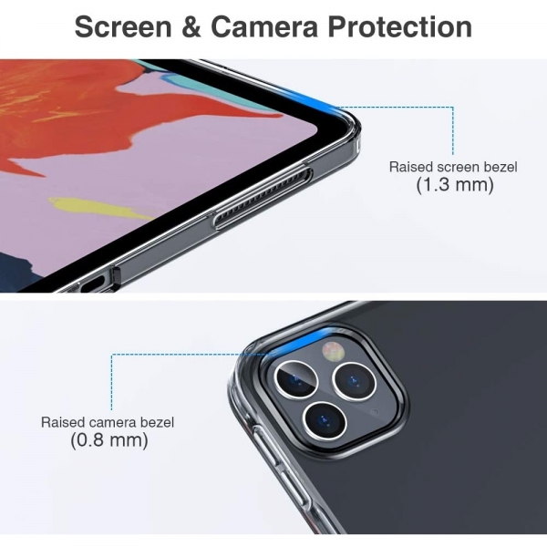 ESR iPad Pro Rebound �effaf K�l�f (12.9 in�)(4.Nesil)-Translucent Black