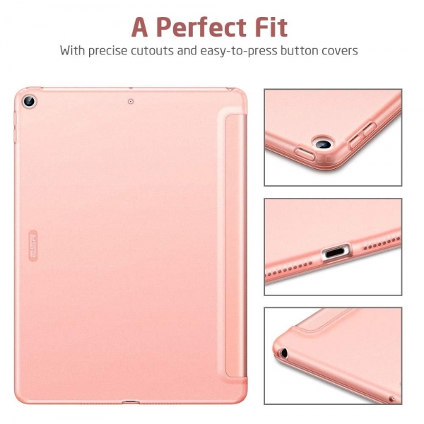 ESR iPad Rebound Kapakl Klf (10.2 in)(7.Nesil)-Rose Gold