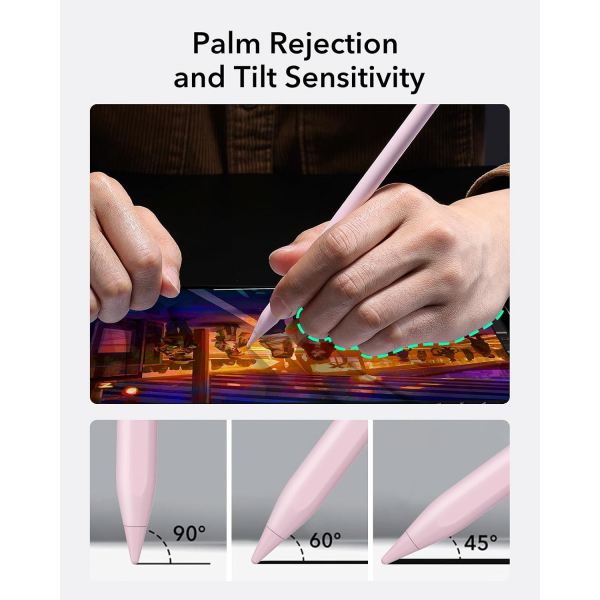 ESR iPad Uyumlu Dijital Stylus Kalem-Pink