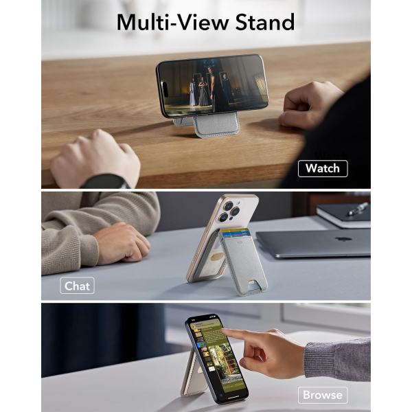 ESR iPhone 17 Manyetik Czdan Stand-Grey