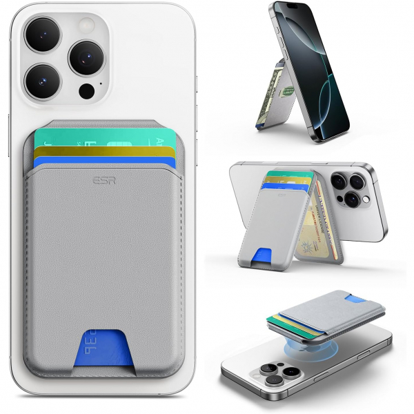 ESR iPhone 17 Manyetik Czdan Stand-Grey