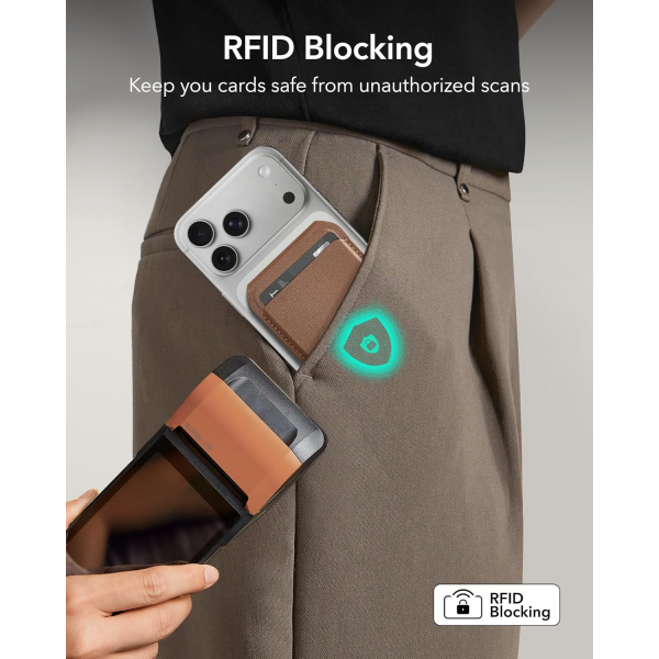 ESR iPhone 17 Manyetik Czdan Stand-Brown