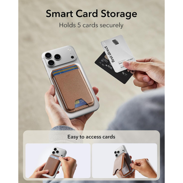 ESR iPhone 17 Manyetik Czdan Stand-Brown