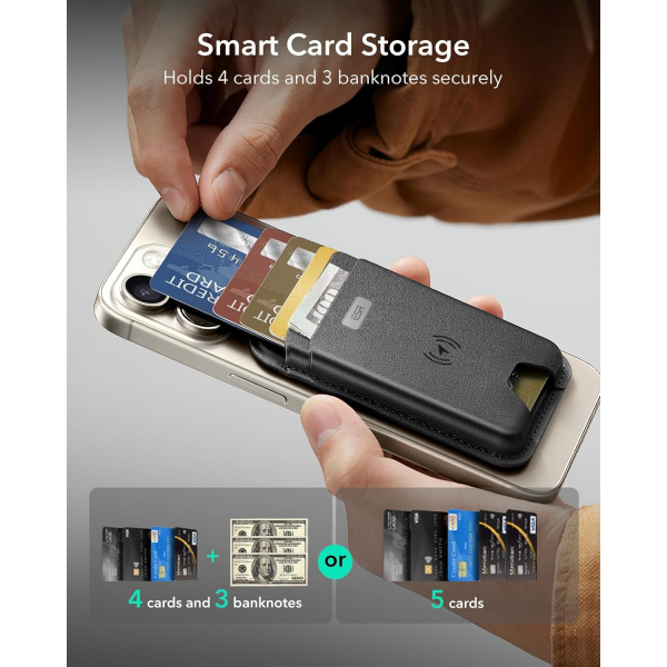 ESR iPhone 17 MagSafe Czdan Stand-Black