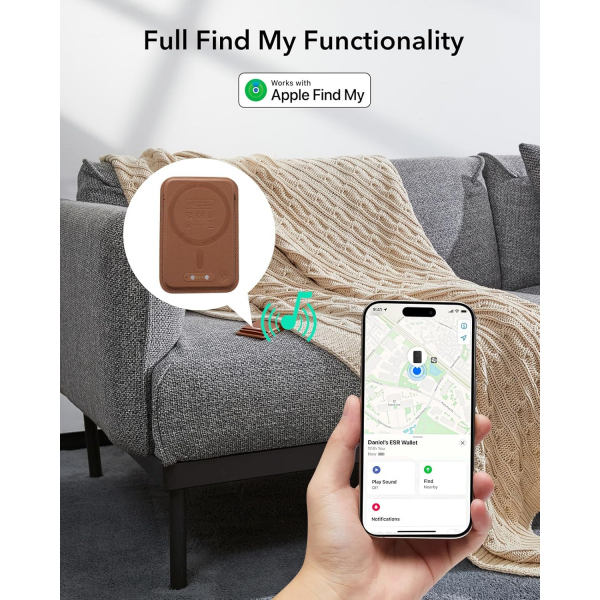 ESR iPhone 17 MagSafe Czdan Stand-Brown