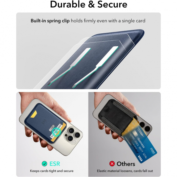 ESR iPhone 17 MagSafe Czdan Stand-Dark Blue