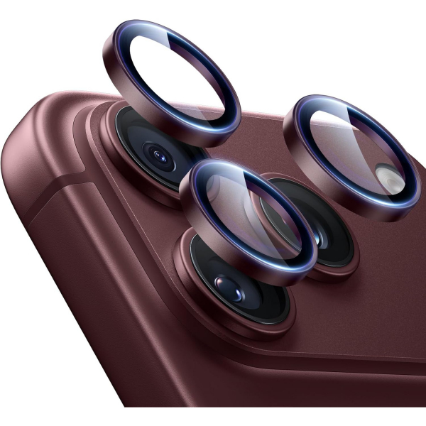 ESR iPhone 18 Pro Kamera Lens Koruyucu-Burgundy