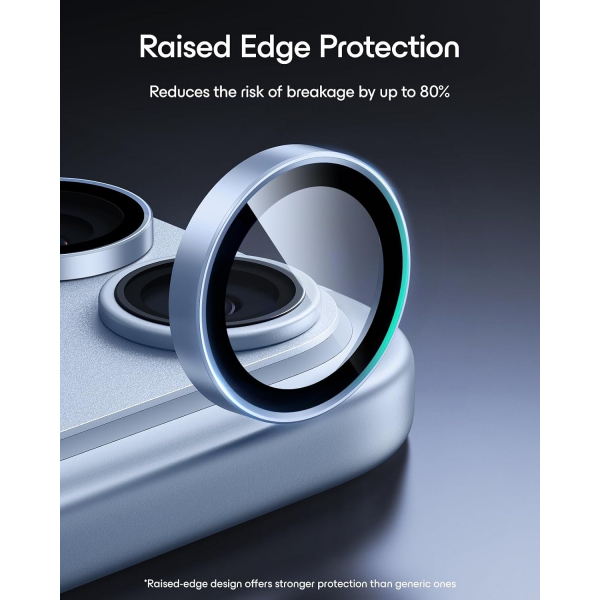 ESR iPhone 18 Pro Kamera Lens Koruyucu-Light Blue