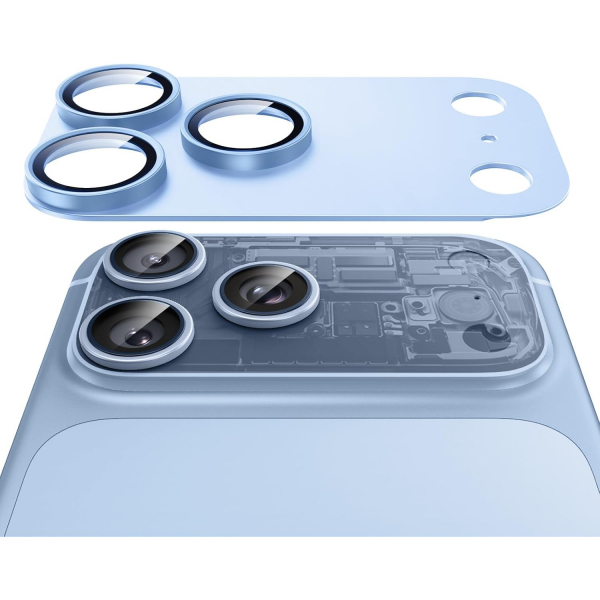 ESR iPhone 18 Pro Kamera Lens Koruyucu-Light Blue