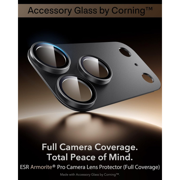 ESR iPhone 18 Pro Max Kamera Lens Koruyucu-Black