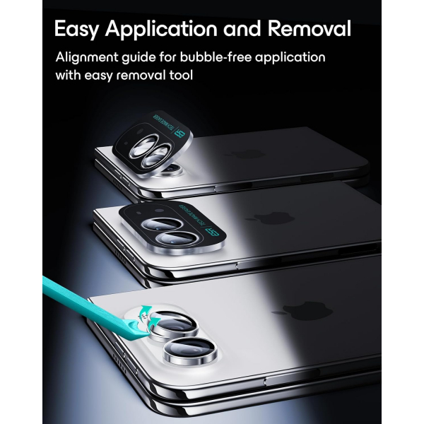 ESR iPhone Duo Kamera Lens Koruyucu-Silver