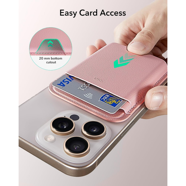 ESR iPhone Uyumlu Manyetik Czdan -Pink