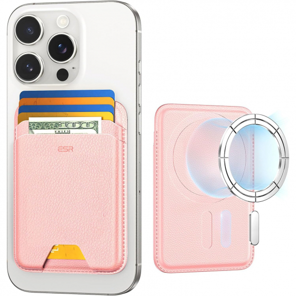 ESR iPhone Uyumlu Manyetik Czdan -Pink