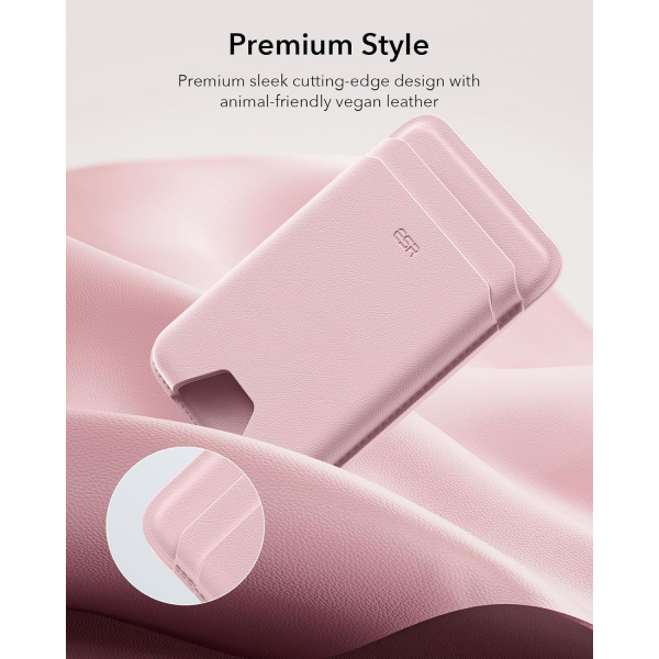 ESR iPhone Uyumlu Manyetik Czdan -Light Pink
