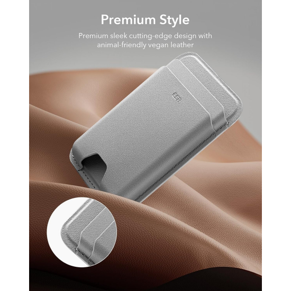 ESR iPhone Uyumlu Manyetik Czdan -Grey