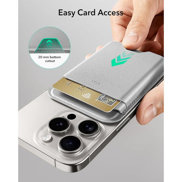 ESR iPhone Uyumlu Manyetik Czdan -Grey