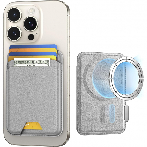ESR iPhone Uyumlu Manyetik Czdan -Grey