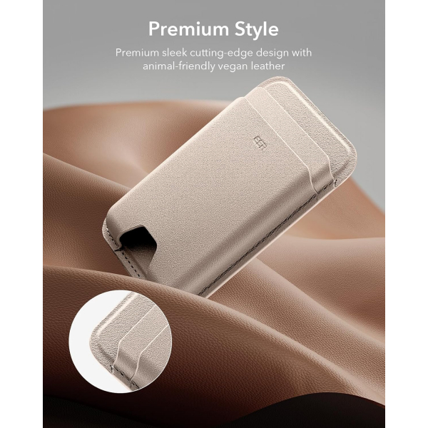 ESR iPhone Uyumlu Manyetik Czdan -Desert Titanium