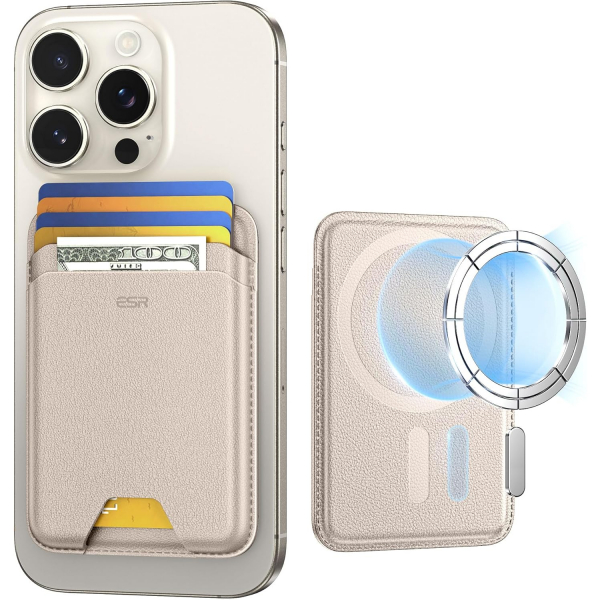 ESR iPhone Uyumlu Manyetik Czdan -Desert Titanium