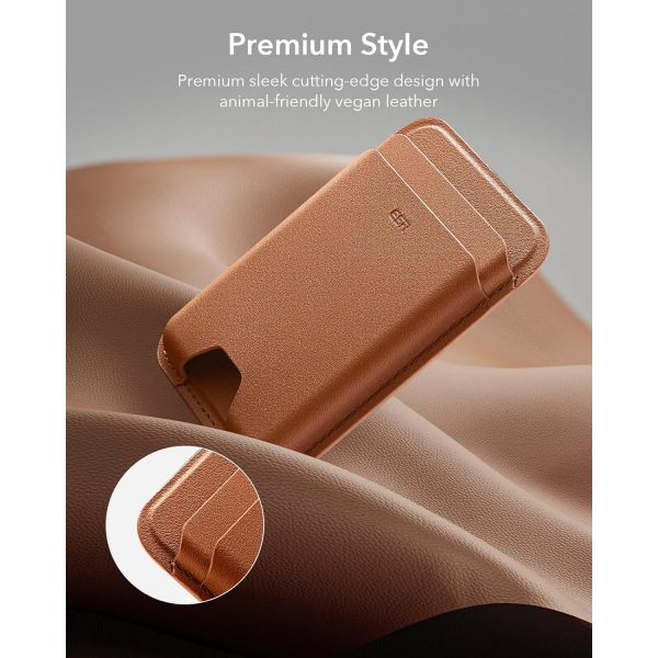 ESR iPhone Uyumlu Manyetik Czdan -Brown
