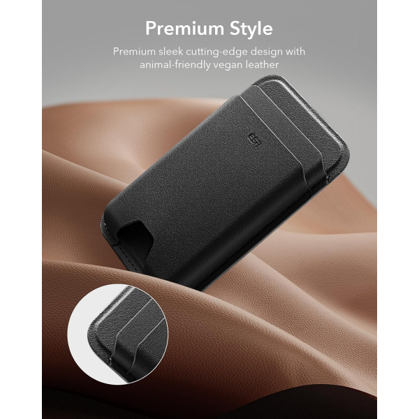 ESR iPhone Uyumlu Manyetik Czdan -Black