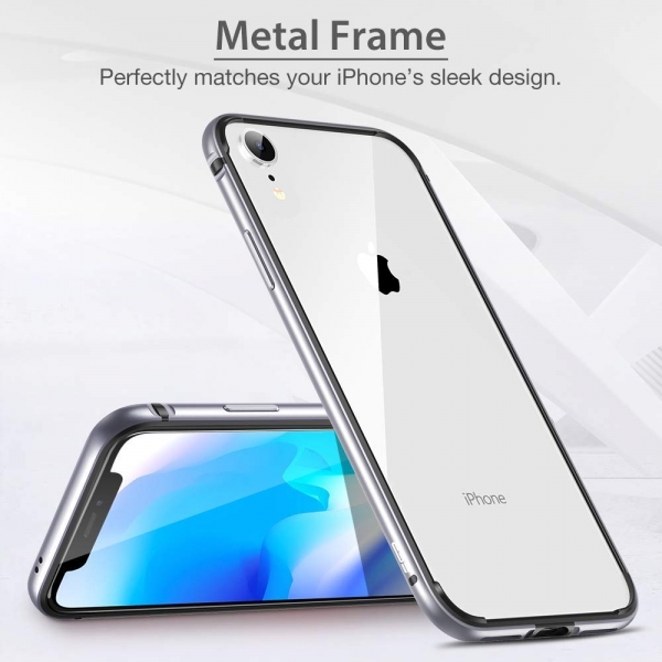 ESR iPhone XR Metal Bumper Klf-Silver
