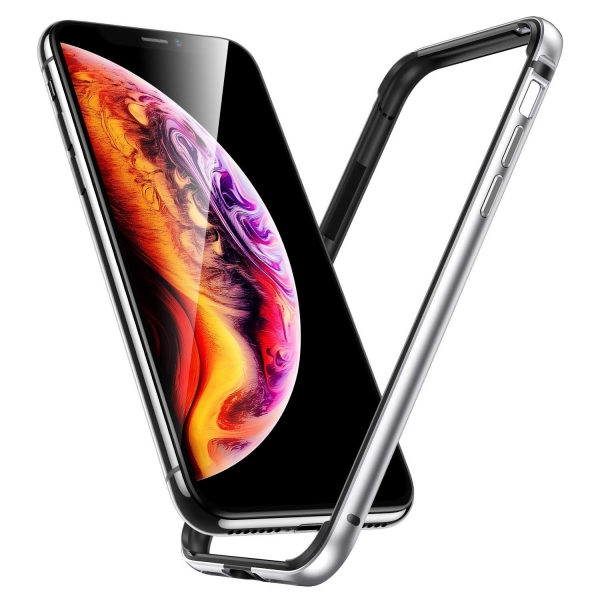 ESR iPhone XS Max Metal Bumper Klf-Silver