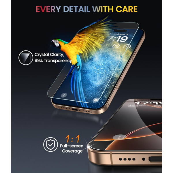 EZ-GLAZ iPhone 16 Pro Max Privacy Ekran Koruyucu