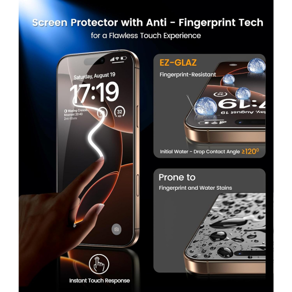 EZ-GLAZ iPhone 16 Pro Max Privacy Ekran Koruyucu